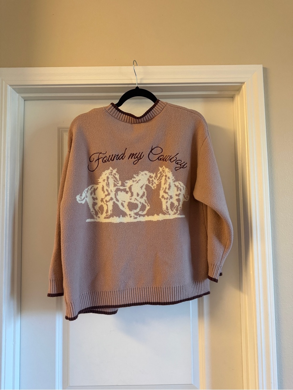 Found My Cowboy Pink Knit Cardigan - Picture 4 of 7